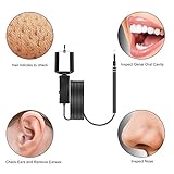 Aufladbar über USB. Ultraleicht und tragbar. Mit der Handyhalterung wird das Endoskop einfach gehandhabt.