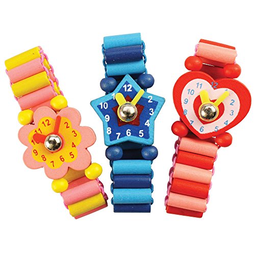 Price comparison product image Bigjigs Toys Snazzy Wooden Watches (Pack of 3)