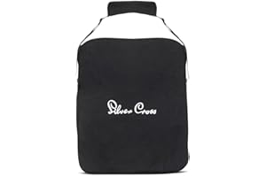 Silver Cross Clic Stroller Bag - Pram Organiser Bag - Travel Bag - Pram Accessories - Water Resistant - Black