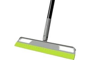 TREELEN Squeegee Broom for Floor,150CM Rubber Squeegee Broom with Long Handle for Kitchen,BathroomTile,Window,Shower Glass Floor Water Scraping,Dusting, Stain Removing,Cleaning (Green)