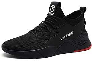 AONEGOLD Scarpe Antinfortunistica Uomo Donna Scarpe da Lavoro con Punta in Acciaio Leggere Traspiranti Antiscivolo Sportive di Sicurezza Scarpe