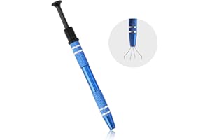 TWOBUD Piercing Ball Grabber Tool Stainless Steel Jewelry Pick Up 4 Prongs Grabber for Small Parts for Tiny Objects IC Chip Electronic Components Nails Clamping Small Parts Holder