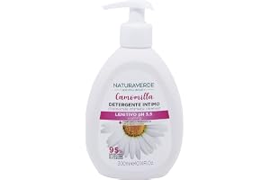 Naturaverde | Natural Beauty - Rengöringsmedel för kamomillunderkläder, dam, med prebiotiskt komplex, pH 3,5, lugnande tvål, 300 ml
