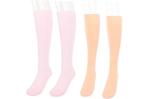 SEMME 2 Paia Calzini Lunghi Idratanti in Silicone, Ripara la Pelle Secca e Screpolata, Calli, Pelle Liscia del Piede, Calzini Lavabili Riutilizzabili per Pedicure Calzini Spa Elastici