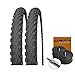 Produktbild Set: 2 x IMPAC Tourpac schwarz 26x1.75 / 47-559 Fahrrad MTB Reifen + CONTI Schläuche Blitzventil