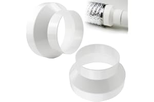 IIRC Reduzierstück Reduzierverbinder für Lüftung Rundrohr Ventilation Lüftungssysteme ABS Reduktion Rohr Rohrverbinder Lüftungsrohr(150mm auf 100mm)