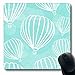 Produktbild Mauspads für Computer Blaues Muster Freihand Retro Heißluftballon Aquamarin Aquarell Abstrakt Abenteuer Airbrush Farbe rutschfeste, längliche Gaming-Mausunterlage