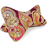 NACKENKISSEN ORNAMENT-ROT Leseknochen Yogakissen Strandkissen Bücherkissen