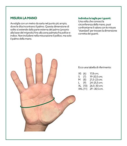 redelguanto Handschuh Mod.Golf Innenhand aus Leder/Rücken Baumwolle mit Klettverschluss - 5