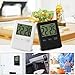 Produktbild sunnymi Küchenuhr Küchentimer mit großem LCD Display Große Ziffern Mode Mini Elektronischer Timer/Digitaler Erinnerungsalarm/LCD Kochen Uhr Küche Großer Count-Down Up Loud (schwarz)