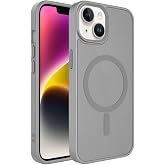 Ehr. iPhone 15 Plus i&ccedil;in Manyetik Kılıf [MagSafe ile Tam Uyumlu] [Askeri Sınıf D&uuml;şme Koruması] Yarı Saydam Arkası Mat Darbeye