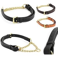 [Gesponsert]Training-Line von Pear Tannery: Retriever-Hundehalsband aus weichem Vollrindleder, verstellbar, 34-42cm, schwarz