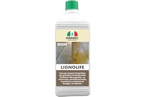 MARBEC LIGNOLIFE 1LT Acabado de recuperación para parquet barnizado pulido, desgastado y opaco. Aporta a la madera un nuevo brillo y color, resistencia al lavado y al pisoteo.