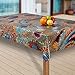Produktbild laro Wachstuch-Tischdecke Abwaschbar Garten-Tischdecke Wachstischdecke PVC Plastik-Tischdecken Eckig Meterware Wasserabweisend Abwischbar G03, Muster:Mosaik bunt, Größe:100x140 cm
