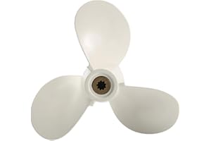 Fockety Outboard Propeller for 7 1/2 X 8 Ba 3 Blades Aluminum Portable Boat Propeller Boat Engine Parts Easy To Install Lightweight Motor Propeller Replacement Fit for