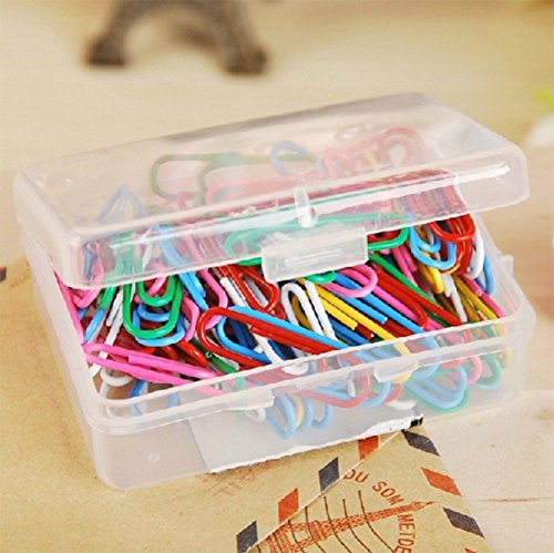 leisial 100  pcs clips de papel Clips de archivo oficina papeler  a de colores Color unidades