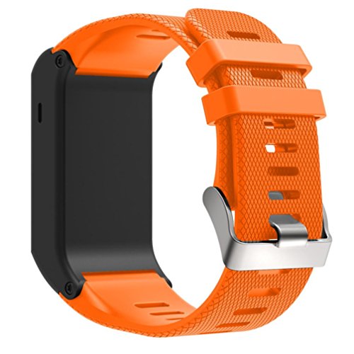 Para Garmin vivoactive HR, ?? Manadlian Nuevo Correa de la correa Moda Deportes Pulsera de silicona Para Garmin vivoactive HR (Naranja)
