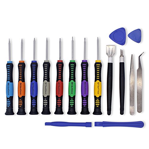 Giwox 16 in 1 Präzisions-Schraubendreher-Set, Miniatur Reparatur Kit Portable Schraubendreher Bits Werkzeugsatz für iPhone, iPad, iPod, Mac, Android Smartphone, Computer, Laptop