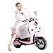 Regenjacken Damen Regen Poncho mit Kapuze wasserdicht regenmantel modische Regenkleidung für Fahrrad-Motorrad-Motorrad - Très Chic Mailanda (pink)