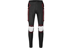 M&Catree Pantaloni Moto Uomo con Protezion, Armatura di Protezione per Il Ginocchio dell'anca della Coscia di Motocross
