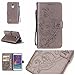 Produktbild Chreey Samsung Galaxy Note 4 / SM-N910F (5.7 Zoll) ,Hülle Cover Case Leder Muster Flip Etui ,Kreditkartenslot, Sie können Ihr Telefon Shell schützen(Schmetterling - Blume)