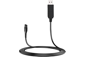 MEROM 4.3V USB Netzkabel Kabel Kompatibel mit Philips A00390 Oneblade Rasierer QP2520 / 20 QP2520 / 30 QP2520 / 64 Ladekabel Netzteil
