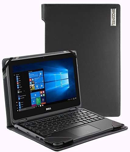 Broonel - Profile Series - Black Leather Luxury Laptop Case For The Dell Latitude 7390 2-in-1