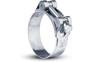 BK-PowerTCS (74-79 mm) GBS Acero Inoxidable W4 V2A Abrazaderas de unión Abrazaderas de Manguera Abrazaderas de mordaza (Abrazadera de Escape Universal, Abrazadera de Tubo de Escape)