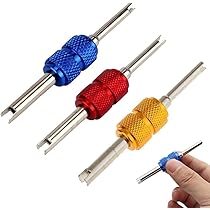 Demonte Pneu Voiture Kit Réparation Valves Pneus Vesaneae 33 Pièces | 30 Noyaux + Outils | Pour Voiture, Moto, Vélo Kit Réparation Pneu