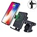 Produktbild Fukkie Car Wireless Charger - 2 in 1 Kfz Halter, Qi Ladegerät, Induktive Ladestation für iPhone X, iPhone 8/8 Plus, Samsung Galaxy S8 / S8 Plus / Note 8 / S7, Nexus, LG G5 / G6 und Qi Fähige Geräten