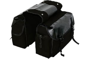 ERYUE Bolsa de sillín de gran capacidad,Bolsa de sillín de gran capacidad para motocicleta,lona de viaje para montar en motocicleta,alforjas impermeables,caja de herramientas laterales,bolsa para moto