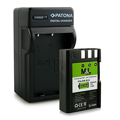 Chargeur   Batterie EN-EL9 pour Nikon SLR-D40   SLR-D40x   DSLR-D60   DSLR-D3000   DSLR-D5000