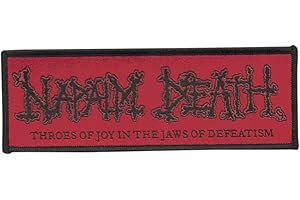 VALUE-MERCH Napalm Death Throes Of Joy In The Jaws Of Defeatism Red Patch