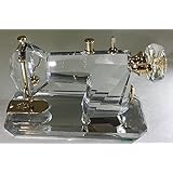 Cristal figura de máquina de coser en caja de regalo