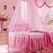 Wuiyepo Child Multicolor Lace Dome Mosquito Net (Pink)