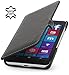 Produktbild StilGut Book Type Case mit Clip, Hülle aus Leder für Microsoft Lumia 535 / 535 Dual SIM, schwarz