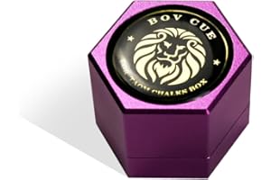 YEUEK TAOM Sechseckiger magnetischer Kreidehalter, tragbarer Pool-Queue-Kreidehalter für Raubfischkreide, leiser Kreidehalter, Pool-Billard, Pool-Queue-Kreide-Koffer für sechseckige, runde