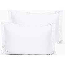 NTBAY 2 Pack 100% Brushed Microfiber Oxford Pillowcases, 1800 Super Soft And Cozy, Wrinkle, Fade, Stain Resistant King Oxford Pillow Cases | Hotel Quality Pillow Shams, 50x90 Cm, White