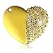 Produktbild 818-Shop No27300040064 Hi-Speed 2.0 USB-Sticks 64GB Herzen Diamant Schmuck 3D gold