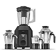 Havells Hexo Plus 1100 Watts 4 Jar Mixer Grinder| High Speed Mixie 22000 RPM motor| 100 Minutes Continuous Run Time| 2 Ltr Break Resistant Blending Jar| 5 Year Motor Manufacturer Warranty (Black)