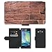 Produktbild PU Leder Wallet Case Folio Schutzhülle // M00156236 Mauersteine Hintergrund Mauerwerk // Samsung Galaxy A3 SM-A300 (not fit S3)