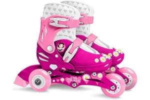 Stamp-J100830 Rapunzel Ariel Cendrillon Blanche Neige Rollers Princesses Disney, J100830, Pink/White, Tailles 27-30