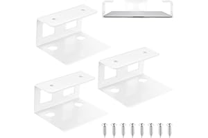 QIWUHAI 3 Pcs Soporte para Computadora Portátil Debajo del Escritorio, Soportes Multifuncionales Bajo el Escritorio Almacenamiento para Laptop Ordenador Portátil Teclado Tableta Dispositivos < 3,5 cm (Blanco)