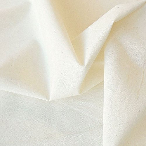 TOLKO® Baumwollstoffe Meterware Nessel ROH-Baumwolle naturfarben als Dekostoff (Breite: 220 cm | leicht)