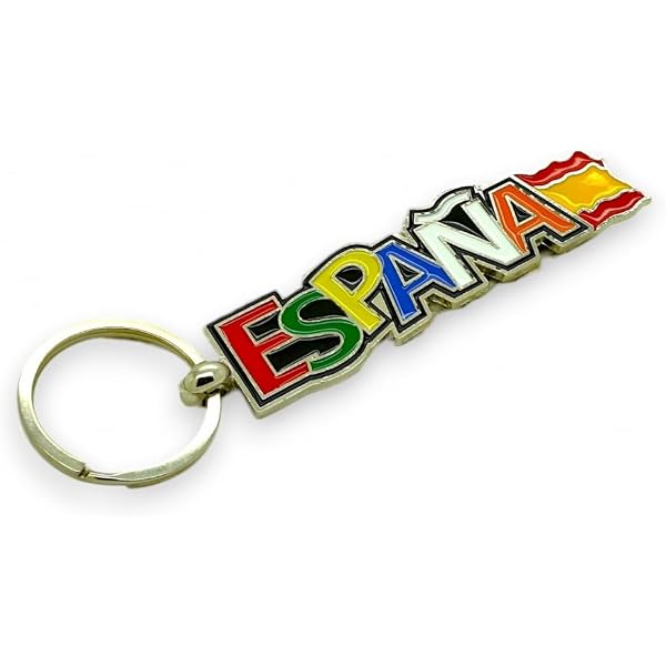 Madrid Keychain - City Sights Key Ring With Puerta De Alcalá & Cibeles Engraving