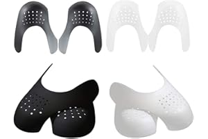 HILLHOME 4 Pairs Shoe Creases Protector Against Sneaker Creases Anti-Wrinkle Toe Box Decrease, Prevent Sports Shoes Crease Indentation for Men's 7-12 Women's 5-9