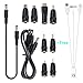Produktbild DC Famale Jack 5.5x2.1mm zu männlichen Steckverbindern 4.0x1.7mm, 3.0x1.35mm, 3.0x1.1mm, 2.5x0.7mm, 2.0x0.6mm, Micro USB, Mini USB, Type C, 2 Kabel für Notebook Laptop Tablet Wechselstrom-Ladegerät-Adapter (8tips + 3kabel)