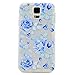 Produktbild Lonchee Samsung Galaxy S5Mini G800 SM-G800 Hülle,Bunte Muster Weich TPU Handy Hülle Durchsichtig Transparent Etui Cover Case Protective Shell Soft Schutzhülle Telefon Kasten für Samsung Galaxy S5Mini G800 SM-G800 – Traum Rose