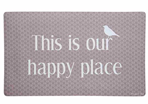Clayre & Eef Türmatte Fußmatte Happy Place 44x74cm
