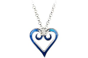 I3C Anime Kingdom Hearts, collana Sora, ciondolo Keyblade, ciondolo corona, ciondolo cuore, regalo perfetto per donne e ragazze